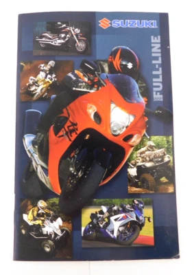 Suzuki Motorcycle 2008 línea completa folleto Hayabusa Boulevard ATV GSX Kingquad Foto 1 de 4