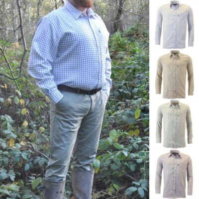 Men's Game Tattersall Long Sleeve Collared Regular Fit Country Check Shirt - Image 1 of 4
