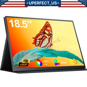 2024 120HZ 18.5" 1920*1080 Portable Monitor USB-C Ultra Slim Screen LCD Display - Picture 1 of 19