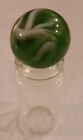Vintage Marble Large Shooter 1930S Green And White Swirl Nm