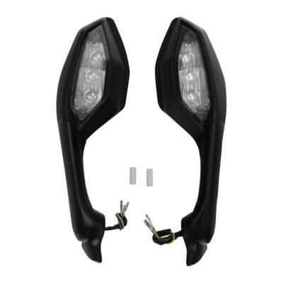 Espelhos retrovisores LED sinais de seta adequados para Yamaha YZF-R1 2015-25 YZF R6 2017-2022 - Imagem 1 de 4