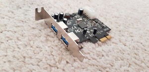 TPM E189948 PCI Express x1 Karte - 2x USB v3.0 Low Profile PCIe SuperSpeed