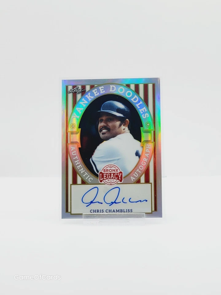 2024 Leaf A Bronx Legacy CHRIS CHAMBLISS Auto Autograph /35 - Yankee Doodles - Image 1 of 2