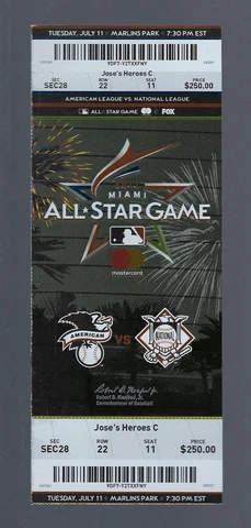 AARON JUDGE ALL-STAR GAME DEBUT - 2017 MLB BASEBALL  FULL TICKET - MIKE TROUT Cover