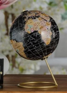 Mappamondo decorazione con supporto casa idea regalo elegante 22 cm - Foto 1 di 3