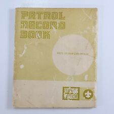 Vintage 1972-1973 Boy Scout BSA Patrol Record Book Pocket Sized No. 6510