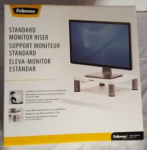 Fellowes Standard Monitor Riser - Up to 21" Screen Support - 60 lb Load Capacity - Picture 1 of 2