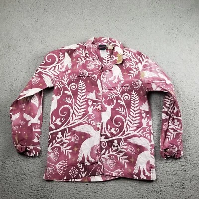 Camisa Top Pijama Pottery Barn Adolescente Harry Potter Salón Púrpura L Grande AOP Foto 1 de 4