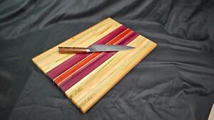 Cutting board - purple heart, maple, walnut, sapele, padauk and many others