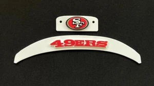 San Francisco 49ers Riddell Speed White/Red Mini Helmet 3D Bumper Set - Picture 1 of 1