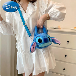 Anime Lilo & Stitch Cute Plush Shoulder Bag Girl Handbag Kid Plushie Soft Bag