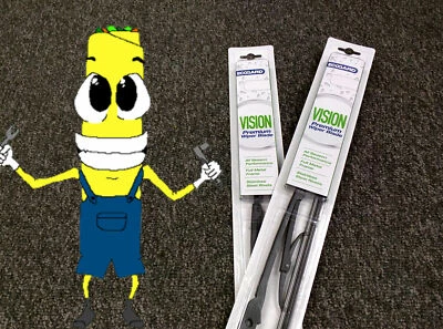 Front Windshield Premium All Season Wiper Blades Set for SCION iQ 2012-2014 - Image 1 of 4