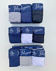 Penguin 3 Pack Mens Boxer Shorts Trunks Multipack Designer Underwear Assorted - Picture 1 of 5