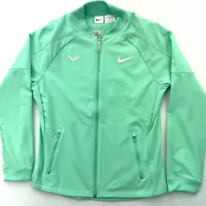 Nike Rafael Nadal Tennis Jacket CUSTOM ATHLETE Player Exclusive Issue Green NEW - Picture 1 of 18