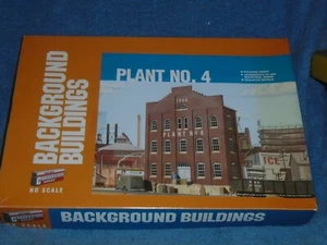WALTHERS CORNERSTONE SERIES HO SCALE #933-3183 BACKGROUND BLDGS PLANT #4  - Foto 1 di 3