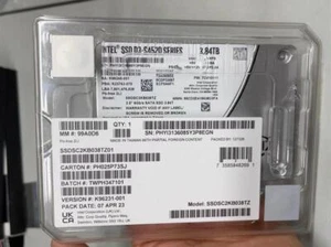 New Intel SSD DC S4520 480GB 960GB 1.92TB 3.84TB 7.68TB 2.5" SATA III 6Gb/s LOT - Picture 1 of 6