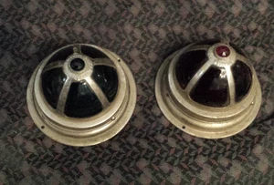 Pair of YANKEE AUTO Lamp Co. Running Board Lights Red and Blue Automotive/Boat. - Picture 1 of 6