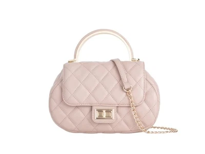 Women Small Pleated Clutch Bag Bridal Wedding Evening Party Prom Handbag Chain - Image 1 of 4