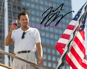 Leonardo DiCaprio 8x10 SIGNED REPRINT Wolf of Wall Street Poster #3 - Picture 1 of 1
