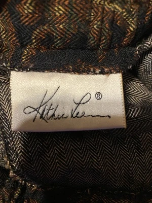 Falda marrón para mujer Kathie Lee talla 1018” abertura frontal 36” cierre de botón/cremallera Foto 1 de 4