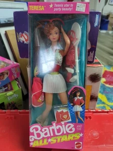 BARBIE And the All-Stars TERESA Doll 1989 Mattel #9353 Tennis Star (nuova con scatola) - Foto 1 di 19
