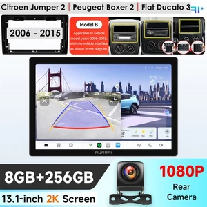 13.1"2KAutoradio Für Fiat Ducato/Peugeot Boxer/Citroen Jumper Carplay AI DSP GPS - Bild 1 von 24