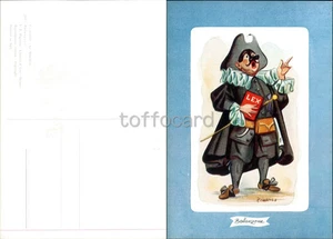 MASCHERE COMMEDIA DELL'ARTE ZIMELLI-BALANZONE BOLOGNA-A7-49 - Picture 1 of 1