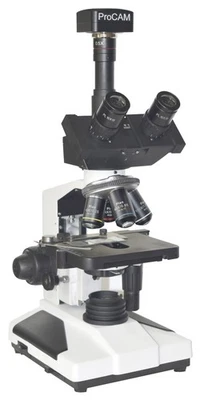 Microscopio médico profesional 2000x — contraste de fase PLAN + cámara USB de 5 MP Foto 1 de 3