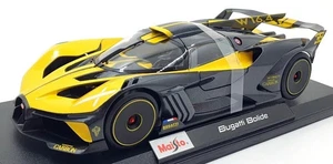 BUGATTI BOLIDE YELLOW WITH CARBON by MAISTO 1:18 BRAND NEW IN BOX FREE SHIPPING - Picture 1 of 5