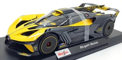 BUGATTI BOLIDE YELLOW WITH CARBON by MAISTO 1:18 BRAND NEW IN BOX FREE SHIPPING - Image 1 of 4