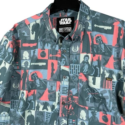 RSVLTS Star Wars ''Trilogy's End'' Camisa Abotonada XL Comic-Con Return Of Jedi Foto 1 de 4