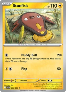 Stunfisk 35/086 | Near Mint REVERSE HOLOFOIL | SV: White Flare Pokemon TCG - Picture 1 of 1