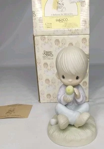 Precious Moments Figurine: E-7156 I Believe in Miracles* Signed By Sam Butcher** - Picture 1 of 9