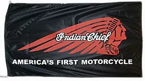 Large Indian Chief flag 1500mm x 900mm (of) - Picture 1 of 1