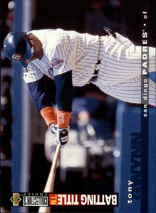 1995 Collector's Choice San Diego Padres Baseball Card #73 Tony Gwynn