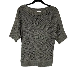 Chicos 2 offene Strick Pullover Oberteil Large olivgrün Küste Oma Strand Stretch - Bild 1 von 9