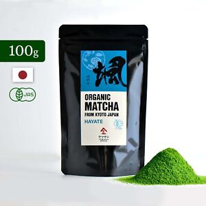 Japan Organic Matcha HAYATE High Grade Green Tea Powder 100g  YAMASAN