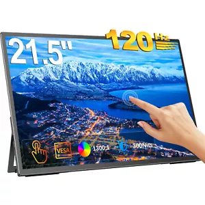 21.5" 120Hz Touchscreen Monitor 1920x1080 USB-C HDMI FreeSync Gaming Screen - Picture 1 of 7