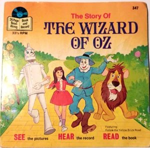 WALT DISNEY - The Wizard of OZ - Vinyl 33rpm Disneyland Records 347 24 Pg Book - Picture 1 of 9