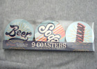 Thick Coasters Molly & Rex Set of 9  BEER SODA COCKTAILS Pick Your Poison NEW