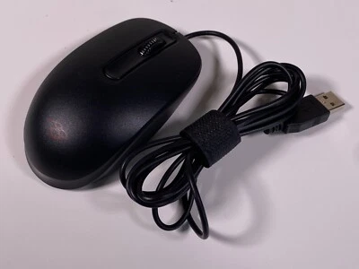 Optical Wired SM-9023 USB 3 Button Scroll Wheel Computer PC Mouse - Black - Used - Image 1 of 4