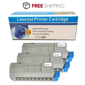 3 Toner für Oki C711 C710 C711N C710N C711DN C710DN C711DTN 43866103 | CMY - Bild 1 von 2