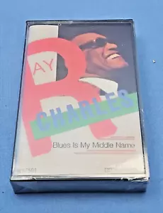 Sealed! - RAY CHARLES - Blues Is My Middle Name CASSETTE 1984 Golden Circle NOS - Picture 1 of 3