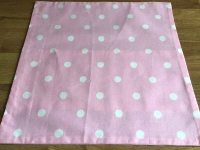 Funda de Cojín Cuadrada Hecha con Cath Kidston Manchas Grandes en Algodón Rosa Claro Nueva Foto 1 de 4