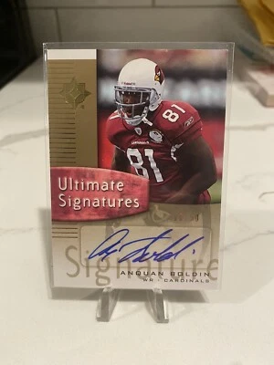 2007 UD Ultimate Collection Signatures #US-80 Anquan Boldin Auto /50 - Image 1 of 2