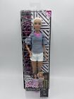 NEW Barbie Fashionistas Black AA Doll #82 Buzz Cut Flocked Hair Chic In Chambray