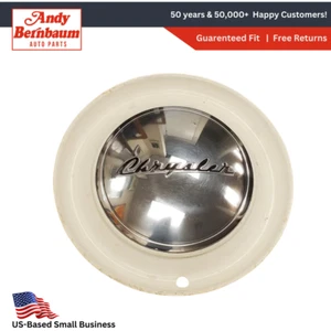 46-50 Chrysler Chrome Wheel Cover W/ Painted Integral Outer Trim Ring 1142879 - Picture 1 of 4