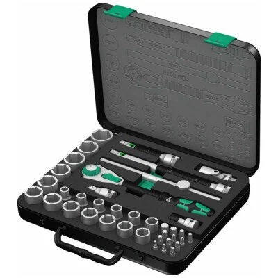 Wera 8100 SC 4 Zyklop Socket Wrench Set 1/2" Drive SAE 05003647001 - Image 1 of 4