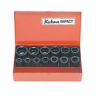 Ko-Ken 10 to 27mm Impact Socket Set 1/2&quot; Drive, 13 Pieces - KO14241M