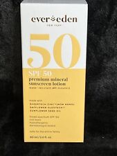 Ever Eden NewYork SPF50 Premium Mineral Sunscreen 2.0Fl.oz New In Box